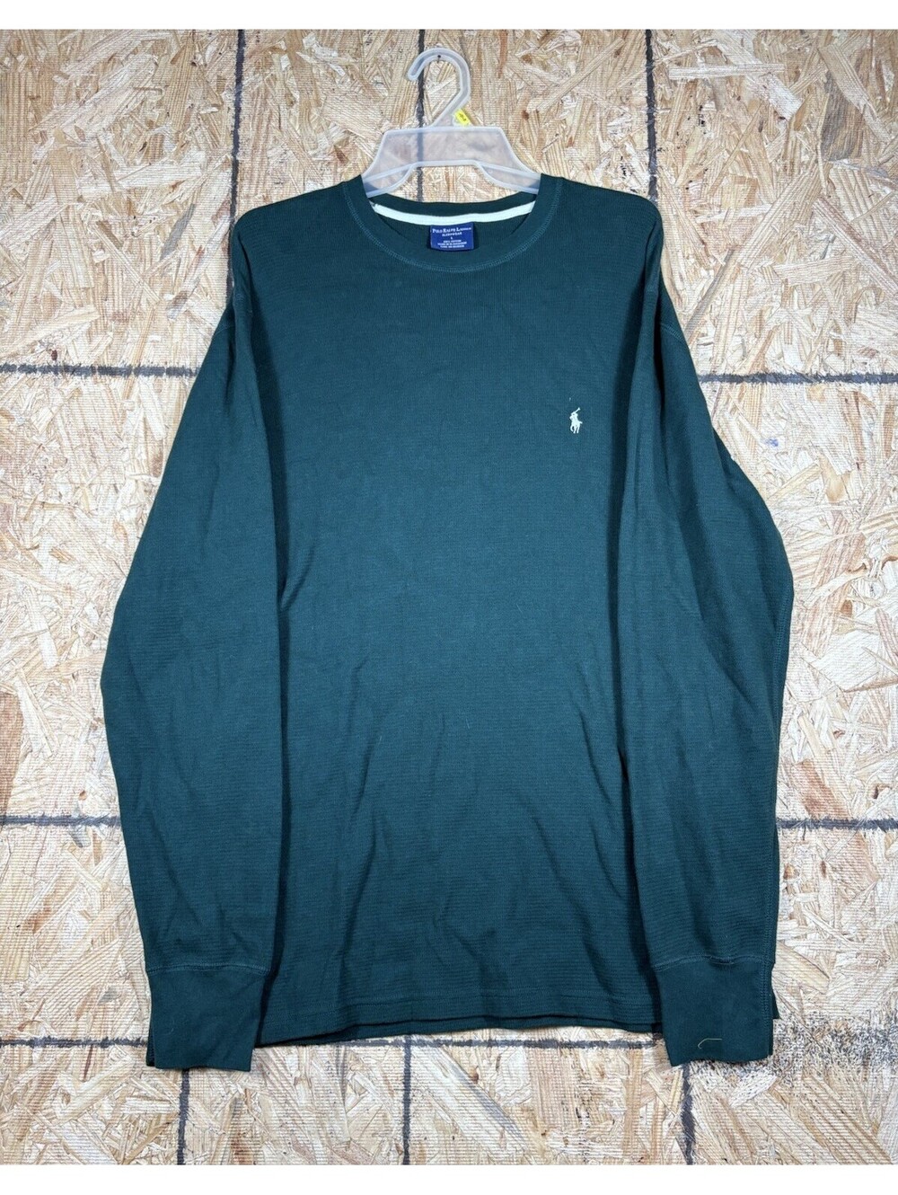 Polo Ralph Lauren Sleepwear Thermal Shirt Mens Large Green Pullover Pajama Warm